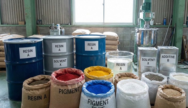 مواد اولیه شیمایی رنگ و رزین